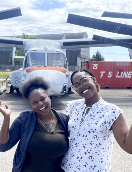 Dr. Courtney Thomas and Patience Ferguson